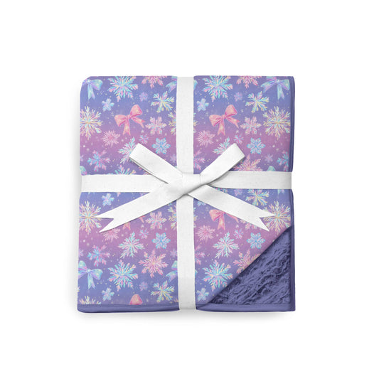 Pretty Little Snowflakes Cozy Plush Blanket **PreOrder**