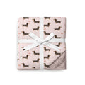 Doxie Daydreams Pink Cozy Plush Blanket **PreOrder**