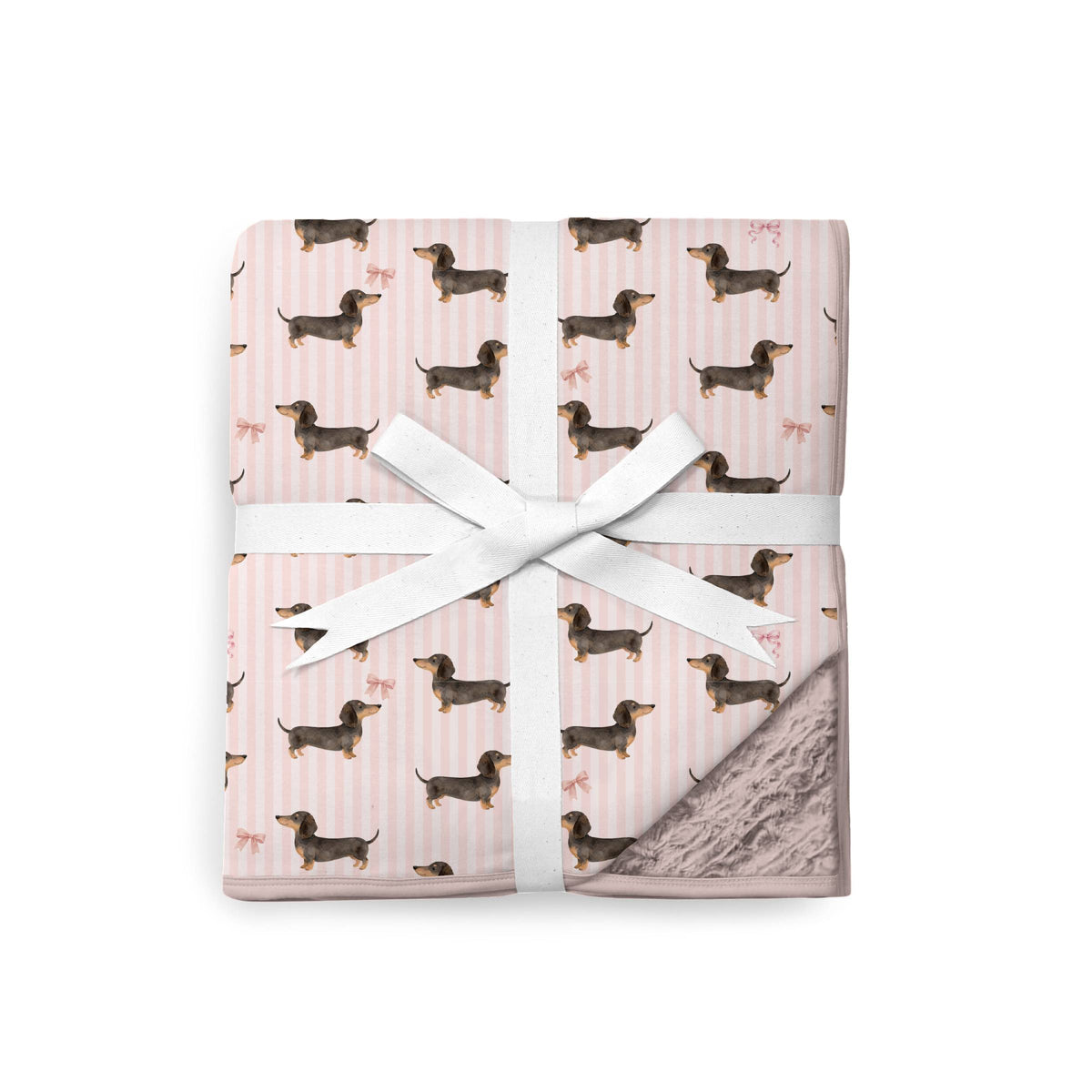 Doxie Daydreams Pink Cozy Plush Blanket **PreOrder**
