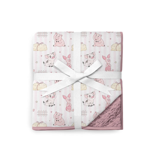Piggy Pals Cozy Plush Blanket **PreOrder**