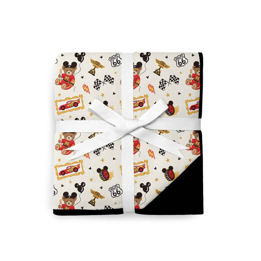 Born To Race Bears Cozy Plush Blanket **PreOrder**