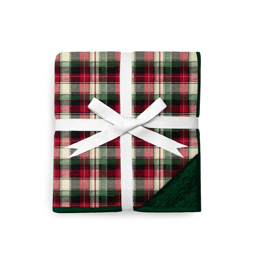 Yuletide Tartan Cozy Plush Blanket **PreOrder**