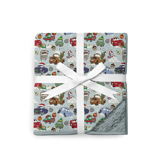 Holiday Pitstop Cozy Plush Blanket **PreOrder**