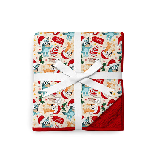 Holiday Heelers Cozy Plush Blanket **PreOrder**