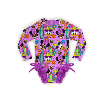 Surf Sweathearts Rashguard One-Peice Swimwear **PreOrder**