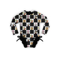 Checkered Magic Rashguard One-Piece Swimwear *RTS*