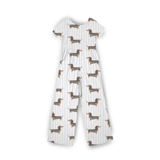 Doxie Daydreams Blue Jumpsuit **PreOrder**