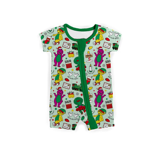 Holiday Dino Happiness Zipper Shortie **PreOrder**