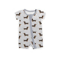 Doxie Daydreams Blue Zipper Shortie **PreOrder**