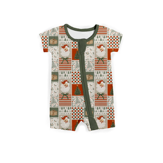 Merry Little Patchwork Zipper Shortie **PreOrder**