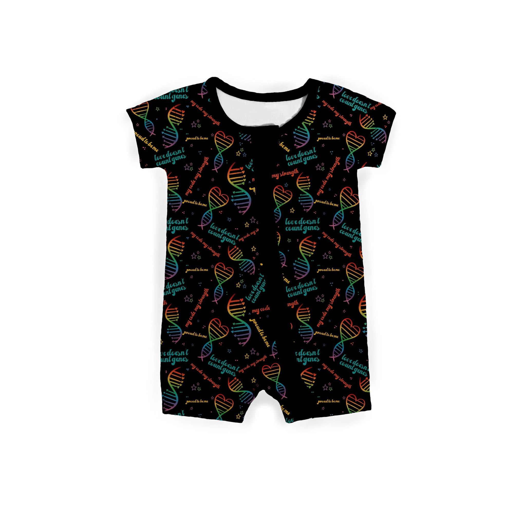 Genetic Disorder Awareness Zipper Shortie **PreOrder**