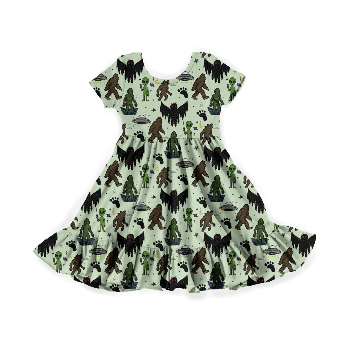 Strange Things are Afoot Youth Twirl Dress **PreOrder**