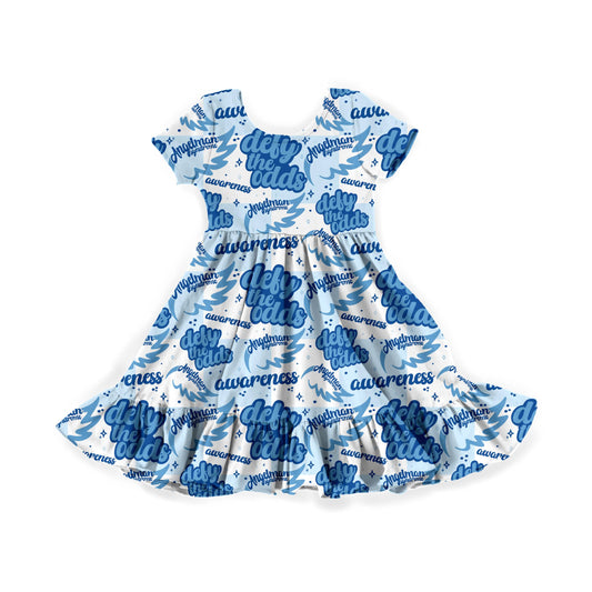Angelman Syndrome Awareness Youth Twirl Dress **PreOrder**