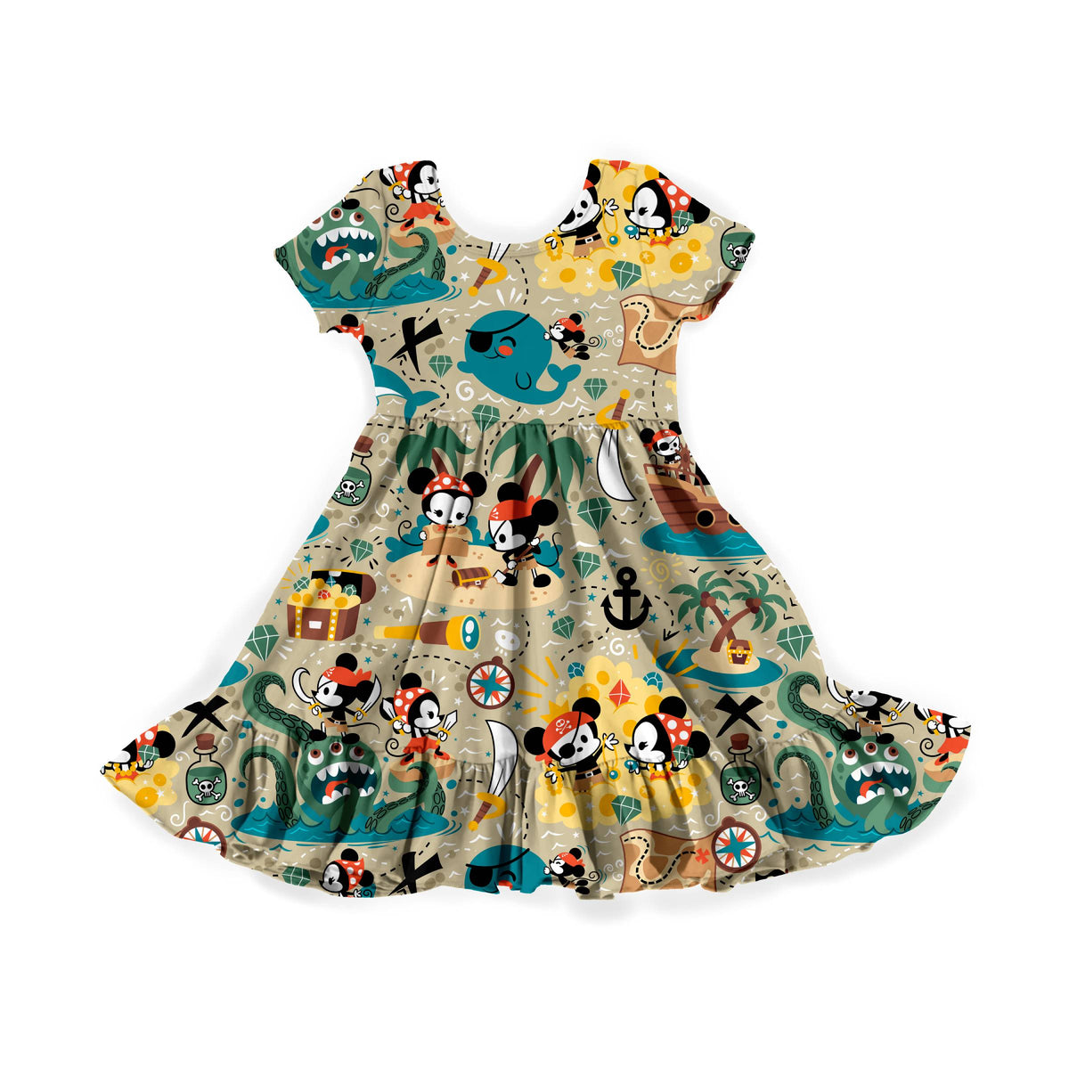 Mouse Overboard! Youth Twirl Dress **PreOrder**
