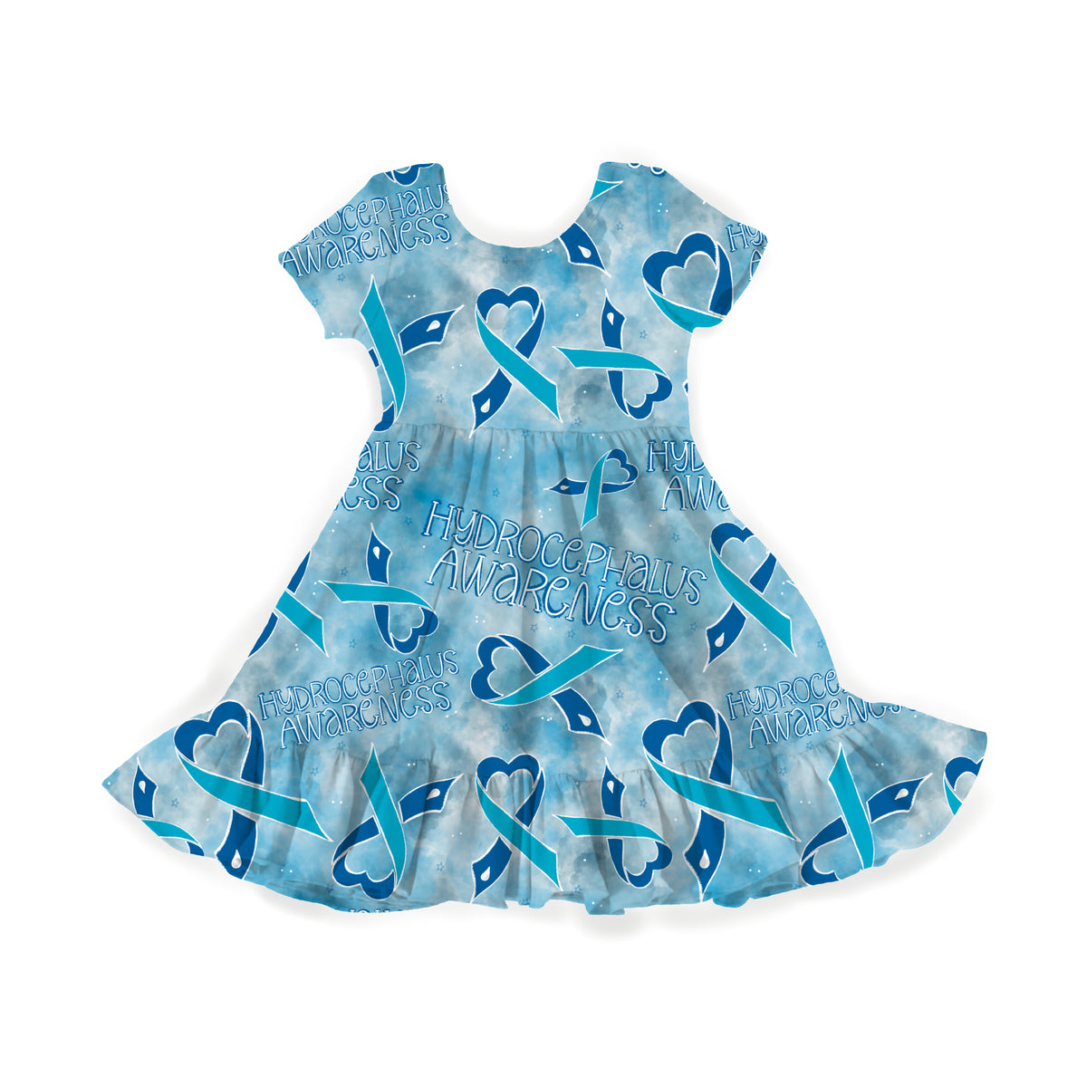 Hydrocephalus Awareness Youth Twirl Dress **PreOrder**