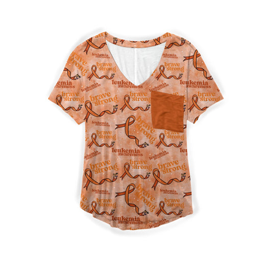 Leukemia Awareness Adult Women's T-shirt *RTS*