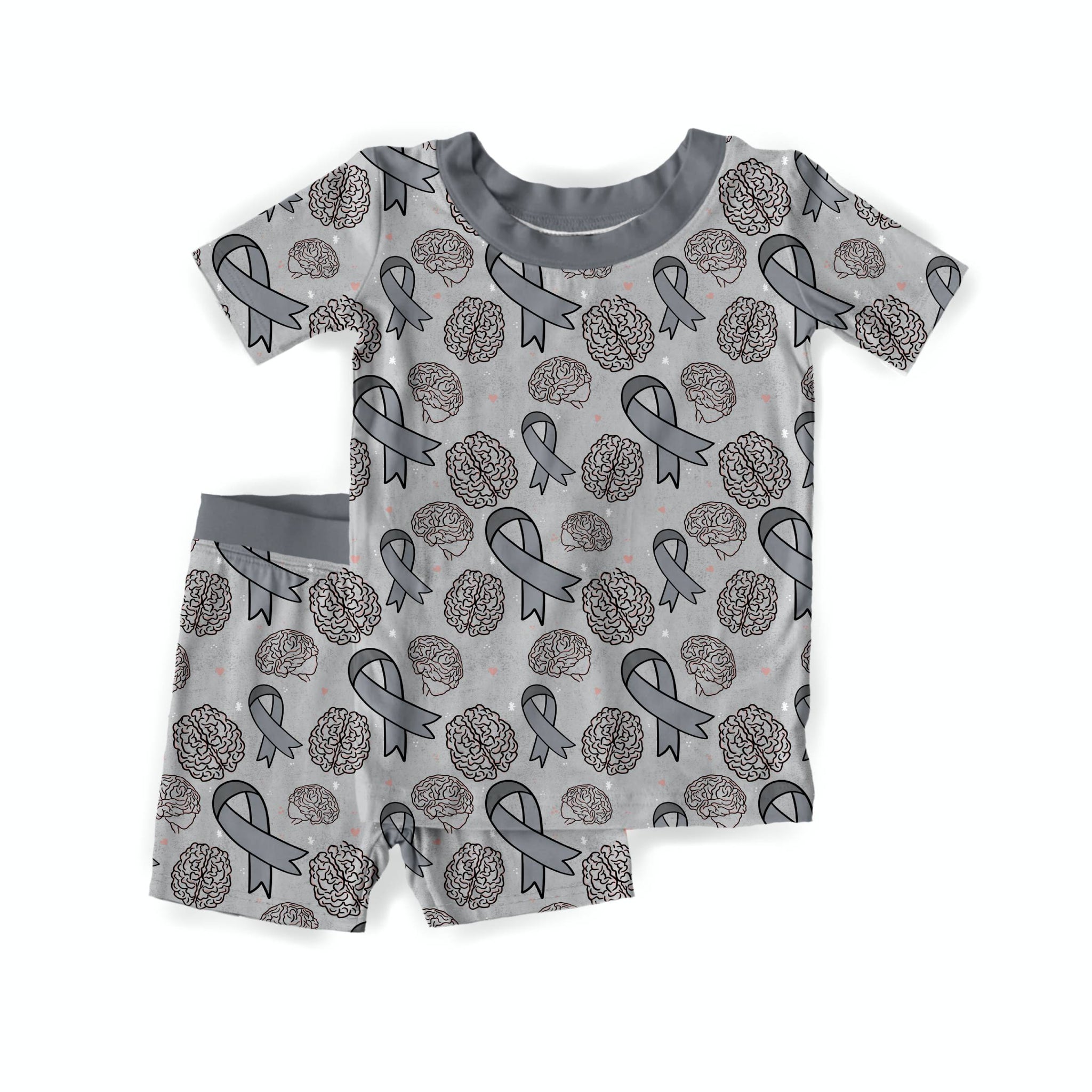 Brain Cancer & Tumor Awareness Youth shorts Set **PreOrder**
