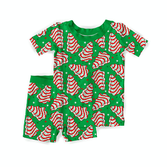 Christmas Cakes Youth Short Set **PreOrder**