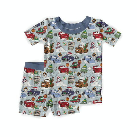 Holiday Pit Stop Youth Short Set **PreOrder**