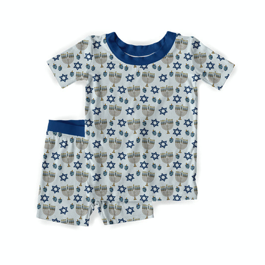 Happy Hannukah Youth Short Set **PreOrder**