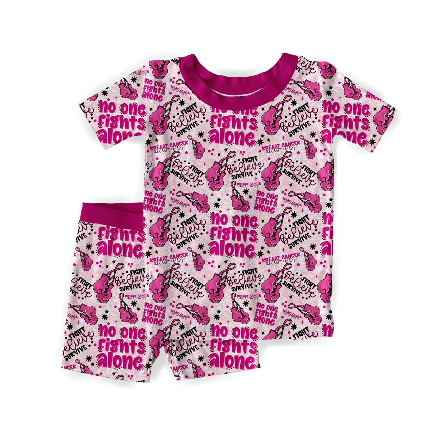 Breast Cancer Awareness Youth Short Set **PreOrder**