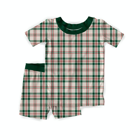Wrapped in Plaid Youth Short Set **PreOrder**