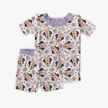 Hoppy Easter Mouse Purple  Youth Short Set **PreOrder**