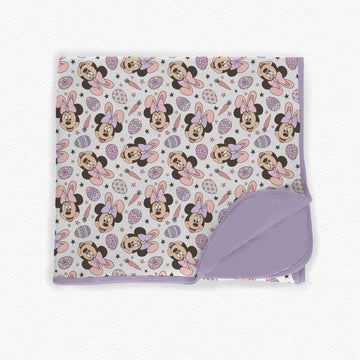 Hoppy Easter Mouse PurpleBamboo Blanket **PreOrder**