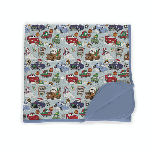 Holiday Pit Stop Bamboo Blanket **PreOrder**