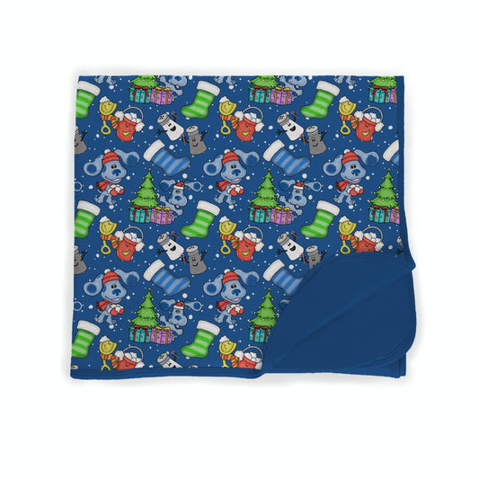 Blue Christmas Cheer Bamboo Blanket **PreOrder**