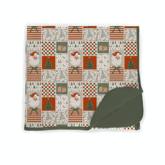 Merry Little Patchwork Bamboo Blanket **PreOrder**