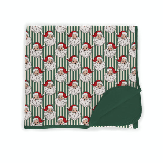 Vintage Santa Vibes Bamboo Blanket **PreOrder**