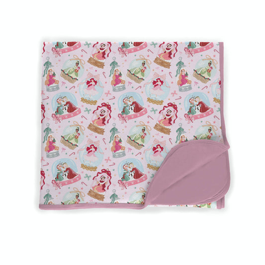 Enchanted Christmas Globes Bamboo Blanket **PreOrder**