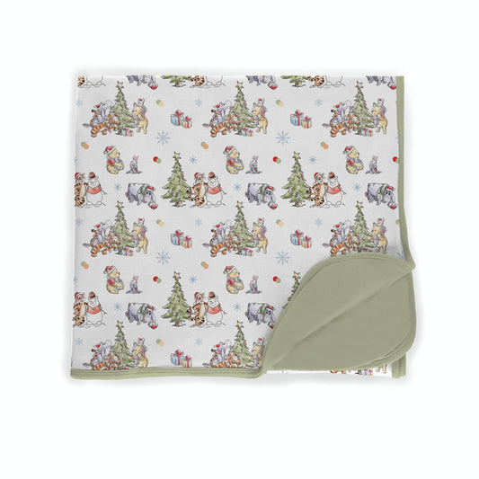 Woodland Christmas Wishess Bamboo Blanket **PreOrder**