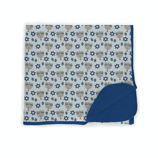Happy Hannukahs Bamboo Blanket **PreOrder**