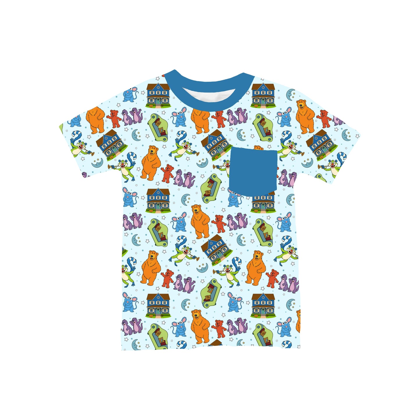 Blue House Besties Pocket T-Shirt *RTS*