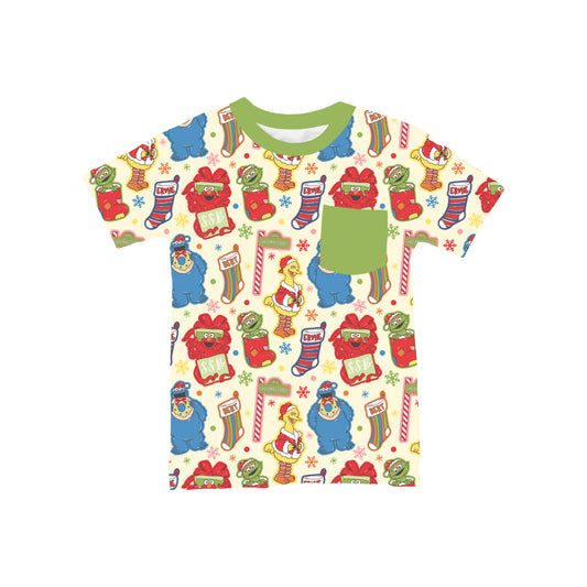 Christmas Street Pocket T-Shirt **PreOrder**