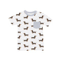 Doxie Daydreams Blue Pocket T-Shirt **PreOrder**