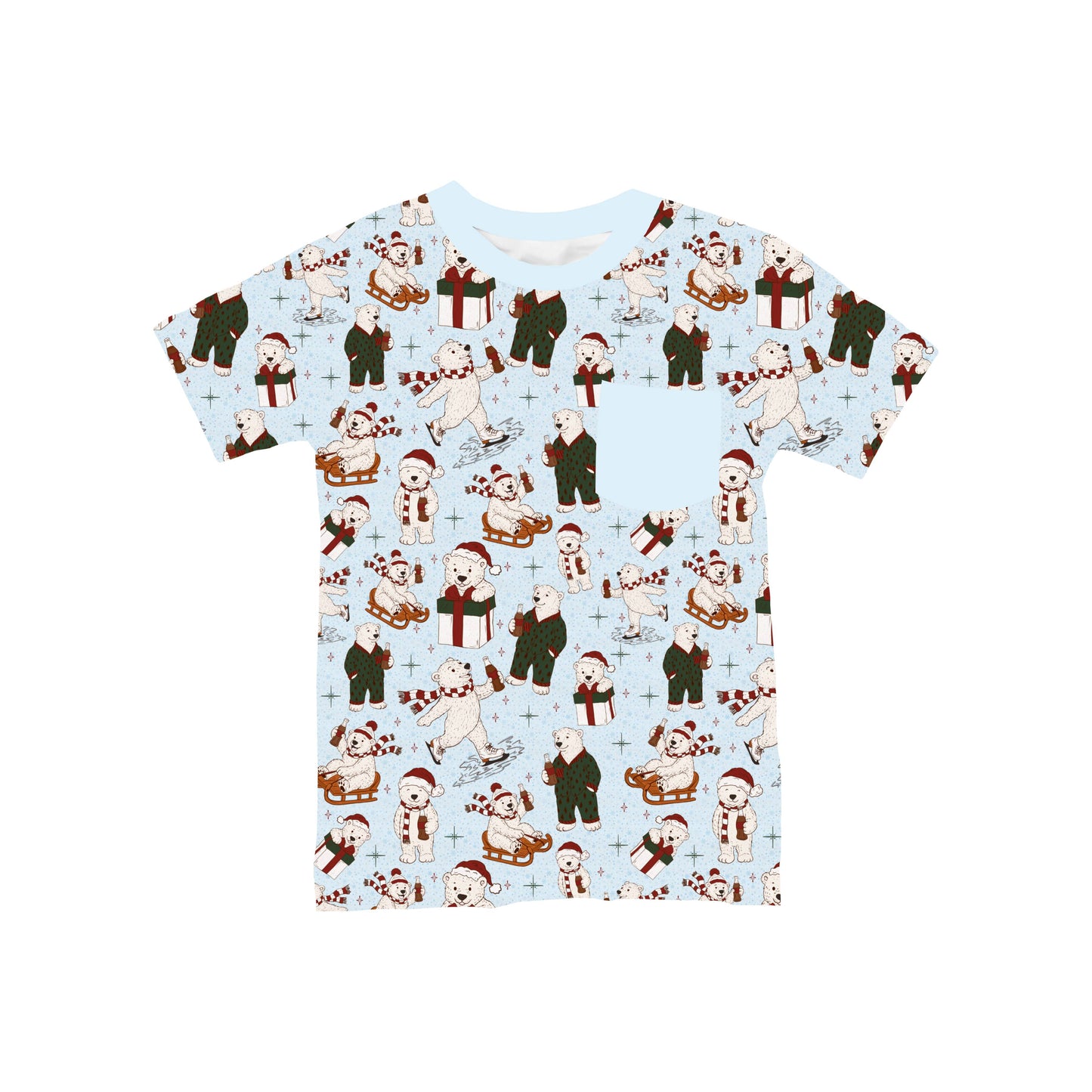A Beary Merry Christmas Pocket T-Shirt **PreOrder**