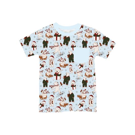 A Beary Merry Christmas Pocket T-Shirt **PreOrder**