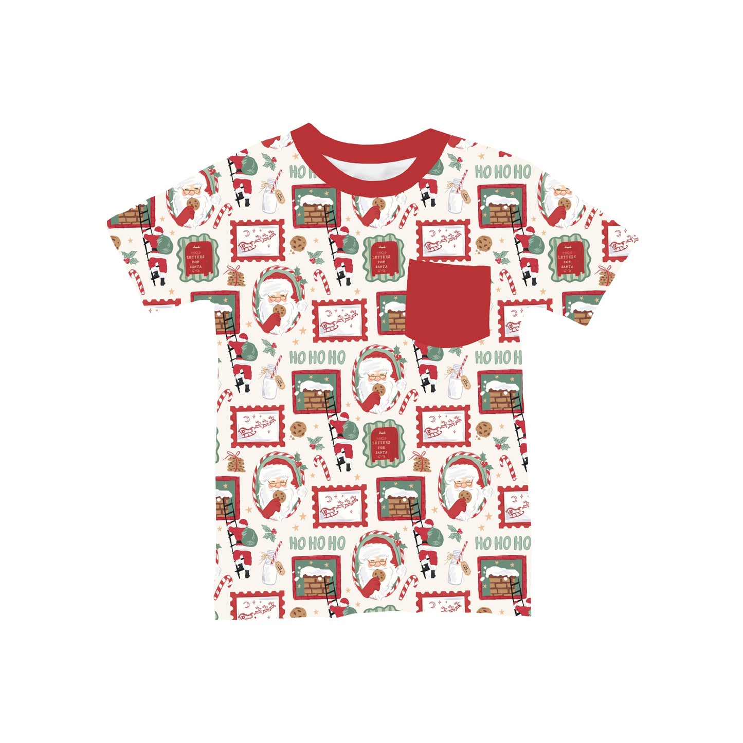 Holiday Postmarks Pocket T-Shirt **PreOrder**