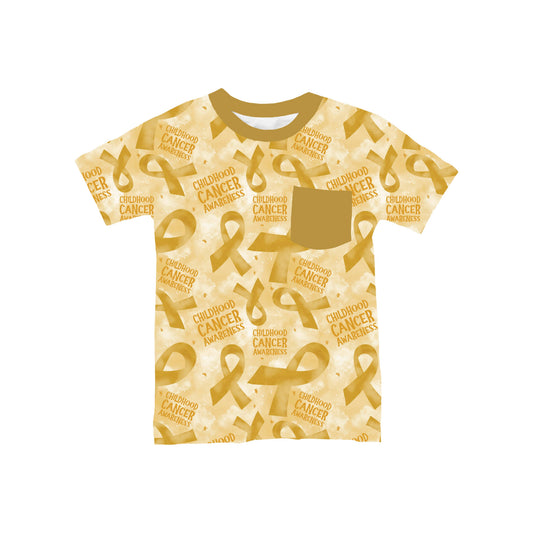 Childhood Cancer Awareness Pocket T-Shirt *RTS*