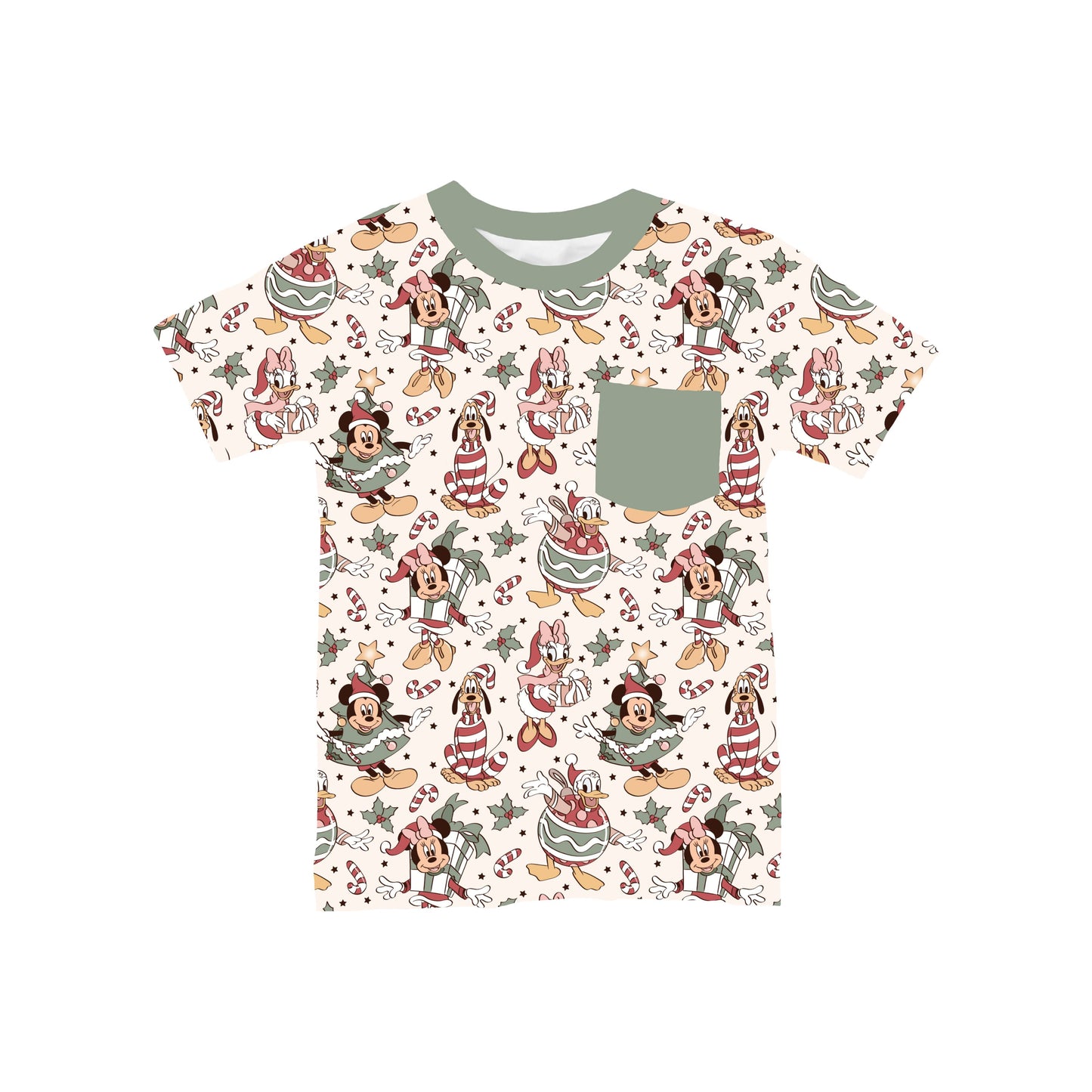 Holly Jolly Friends Pocket T-Shirt **PreOrder**