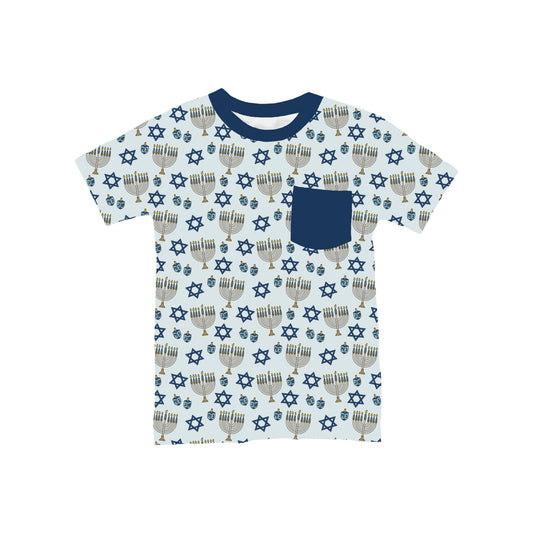 Happy Hannukah Pocket T-Shirt **PreOrder**