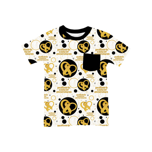 Pediatric Cancer Awareness Pocket T-Shirt *RTS*