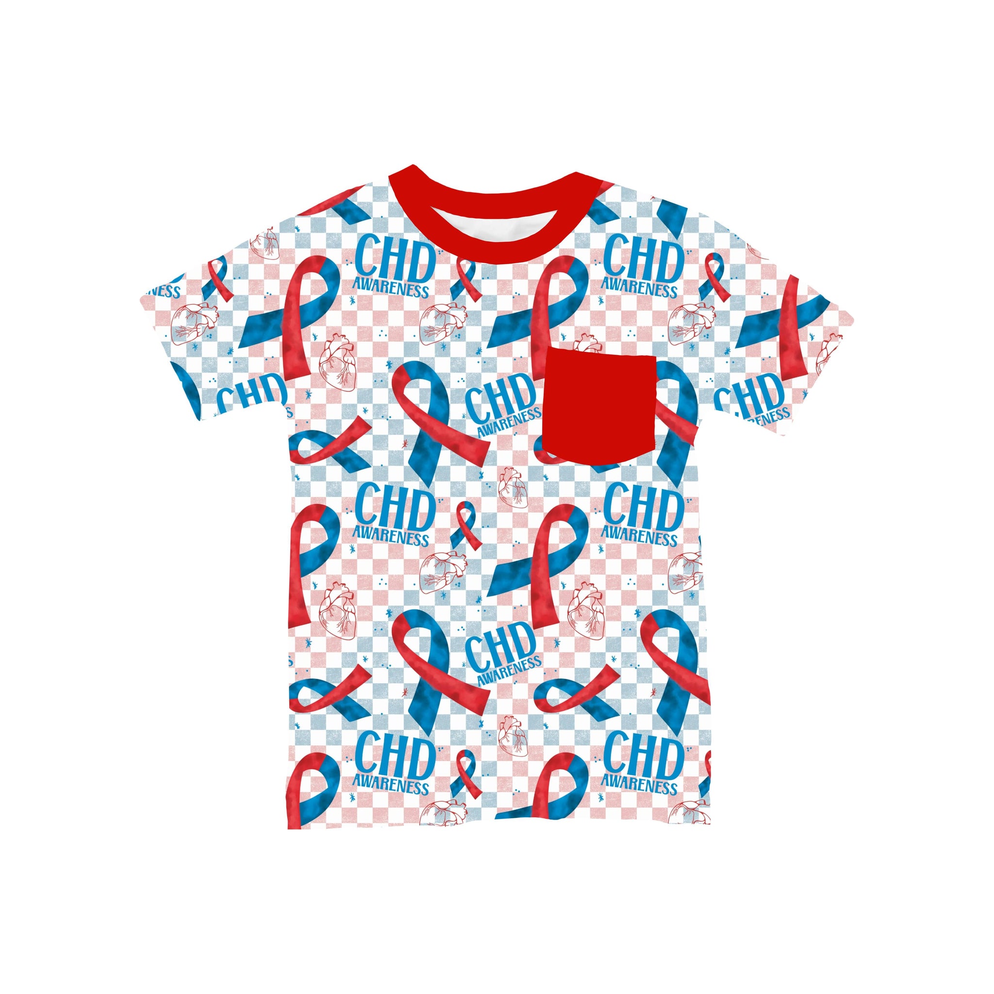 CHD Awareness  Pocket T-Shirt **Preorder**