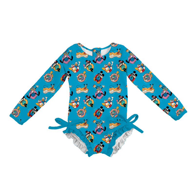 Pool Day Pals Rashguard One-Piece Swimwear *RTS*