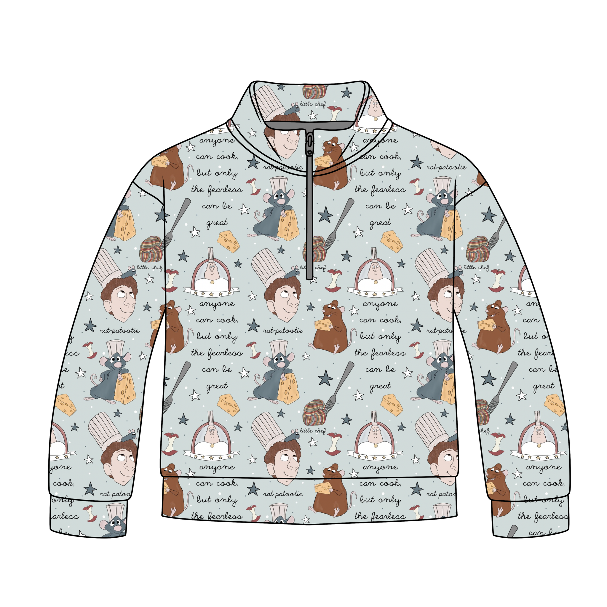 The Tiny Chef Quarter Zip-Up **PreOrder**