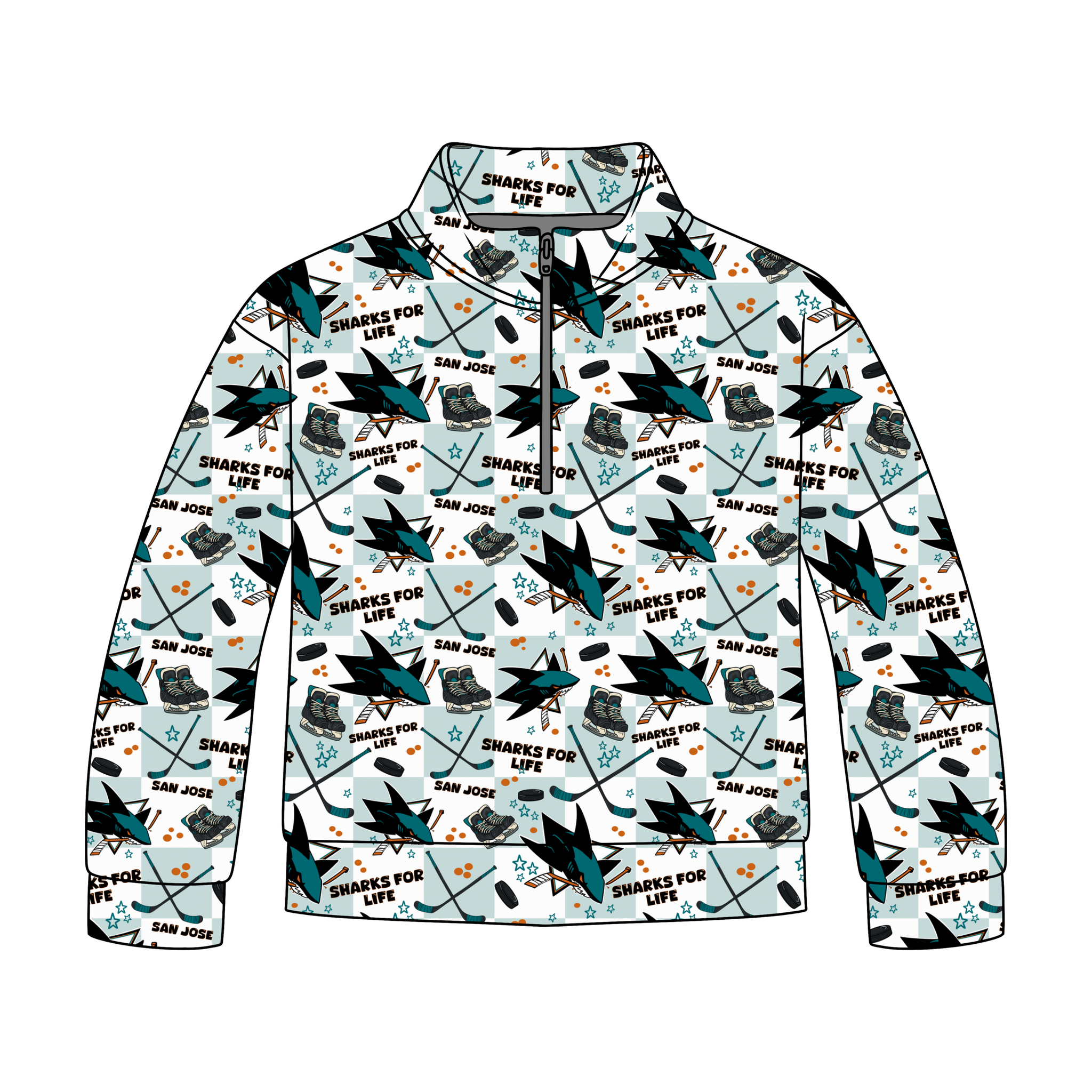 San Jose Hockey Quarter Zip-Up **PreOrder**