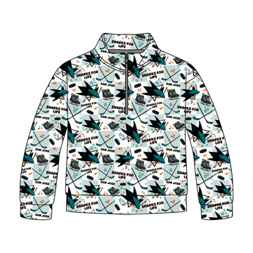San Jose Hockey Quarter Zip-Up **PreOrder**